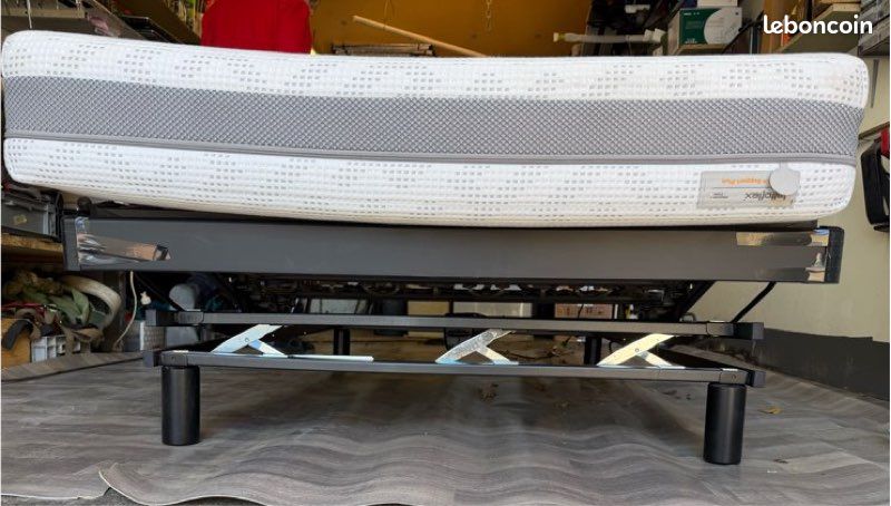 Lit sommier électrique+matelas 120x200 haut de gamme (image 4)