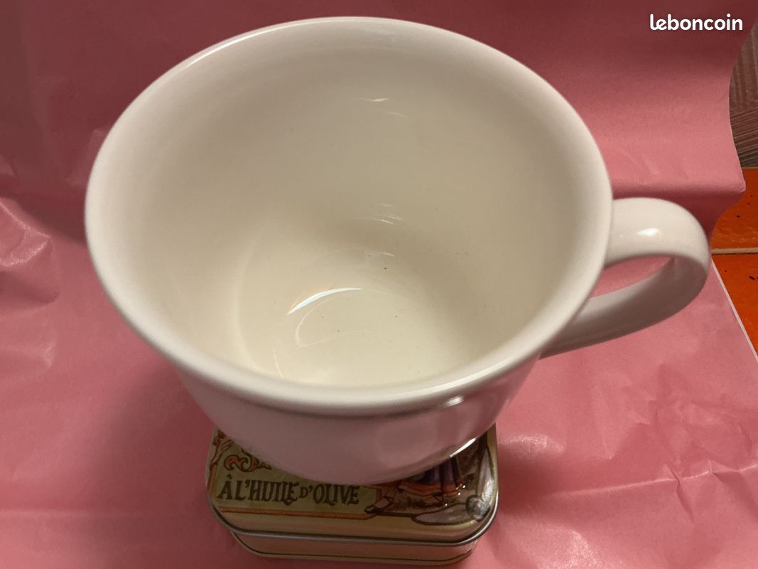 Lot de tasse et deux sous tasses, Collage, de Villeroy & Boch Blanc/Rose Céramique