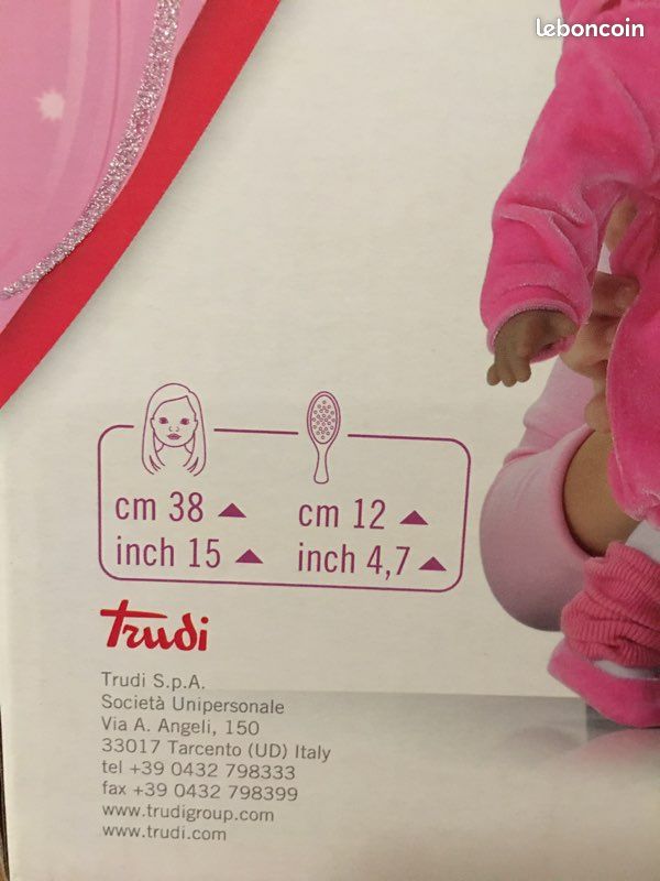 🌹 poupée trudi 36 cm neuve en boite (image 11)