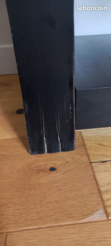 Meuble etagere et tiroirs noir (image 3)