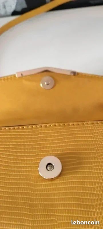 Petit sac à main Primark jaune / moutarde (image 13)