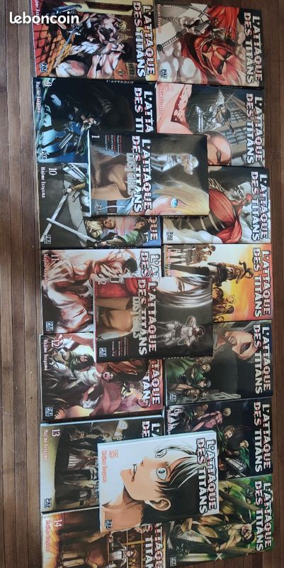 L'attaque des Titans tome 1 à 15 + Lost Girl 1 et 2 (image 1)