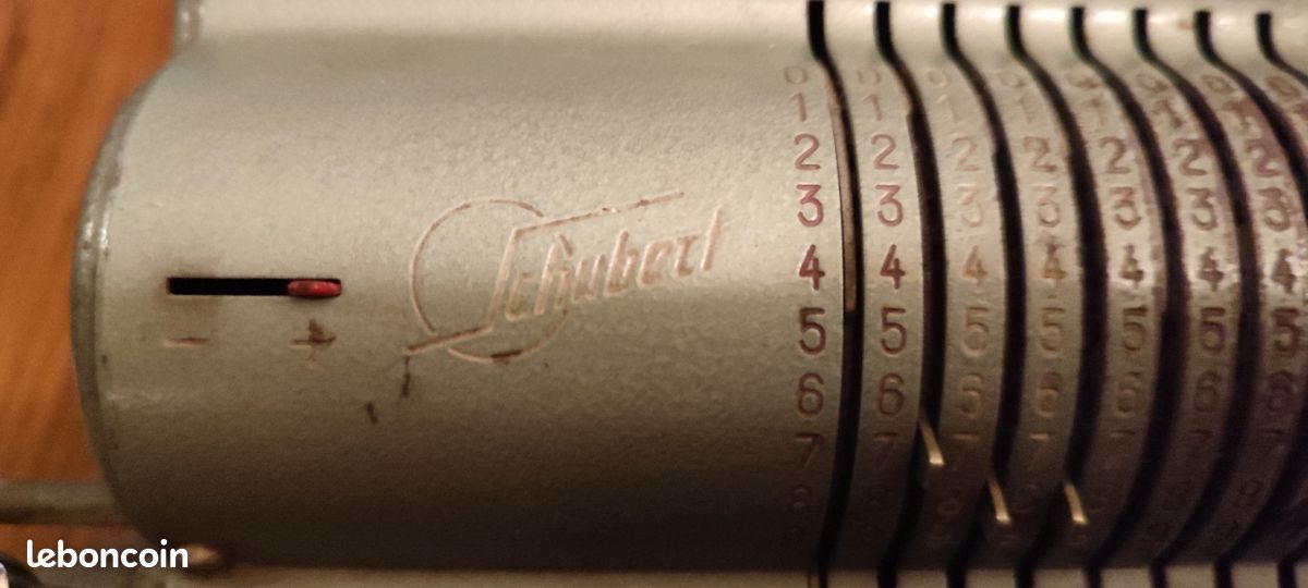 Calculatrice Mécanique Vintage Schubert Commodore 202, Fonctionne, Occasion