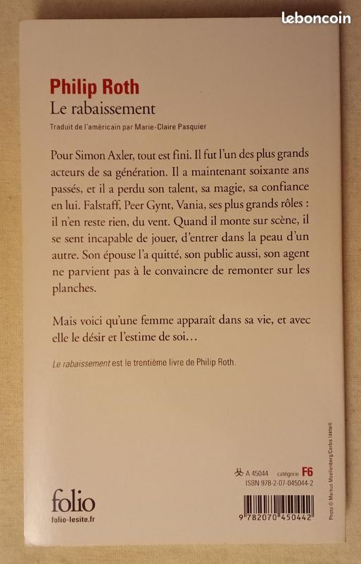Le Rabaissement - Philip Roth (image 3)