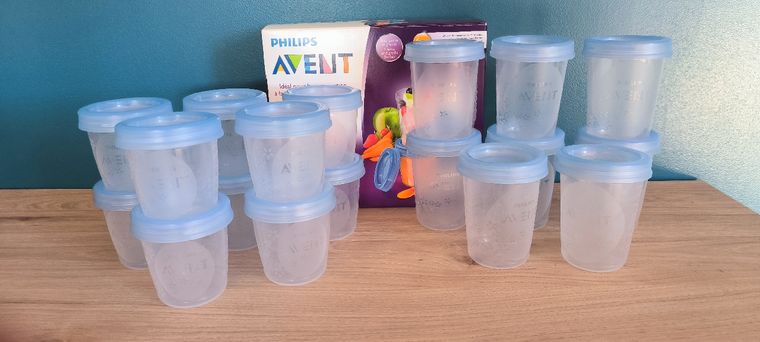 Philips AVENT 5 pots bébé de conservation 240 ml avec couvercle