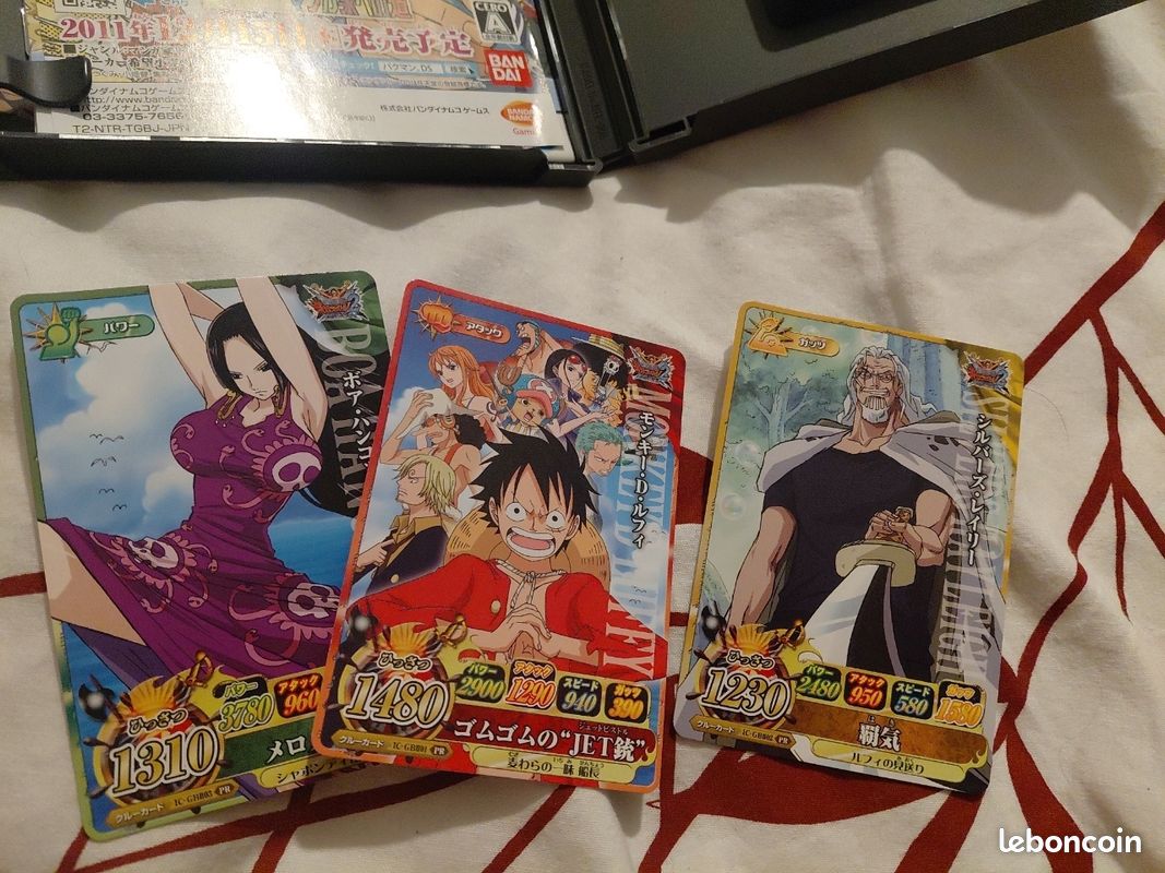 Lot One Piece – Nintendo DS + 2 jeux Game Boy Color + 3 cartes bonus – Versions japonaises (image 5)