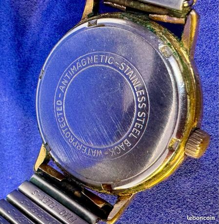 Montre Mécanique Vintage Elgé - 17 Rubis - Mouvement Manuel - Occasion