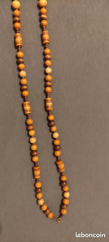 Collier bois 45cm neuf (image 1)