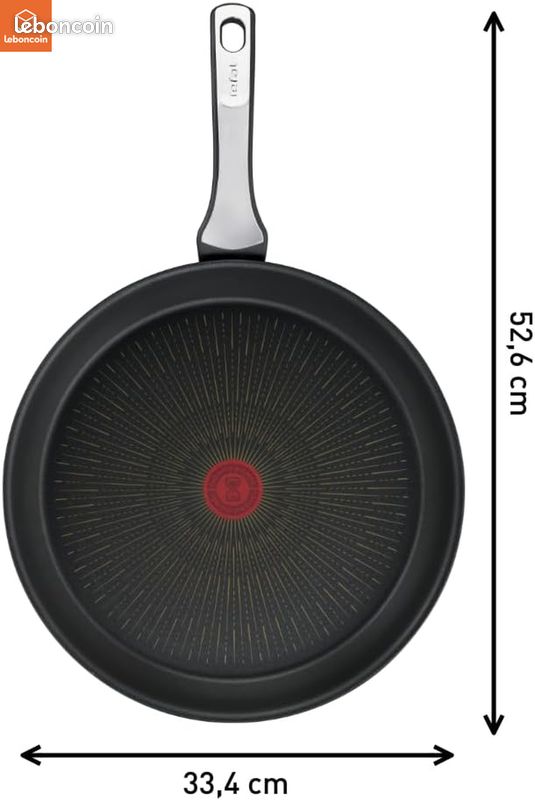 Poêle Tefal Unlimited On 32cm Induction - Revêtement Antiadhésif Résistant Made In France