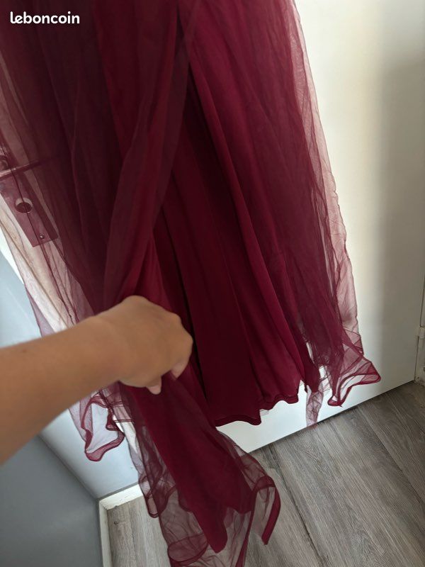 Shein France Shein Robe Bordeaux Kalinga Ashok Robe Grande Taille