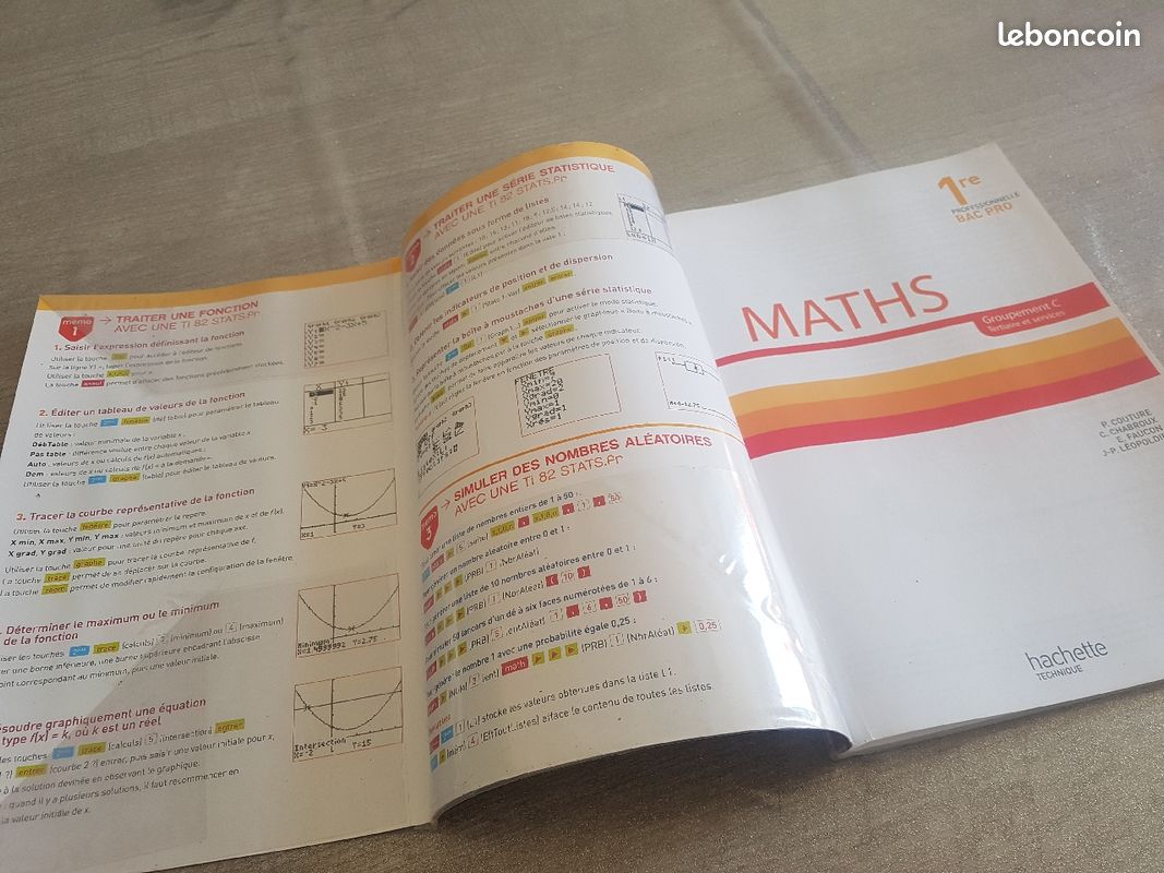 Livre Maths 1ère Bac Professionnel Tertiaires et Techniques (image 3)