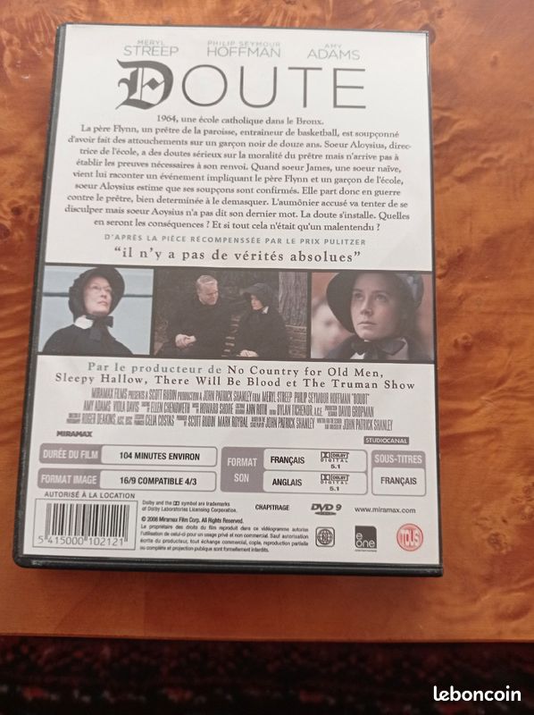 DVD. DOUTE avec Meryl Streep (image 2)