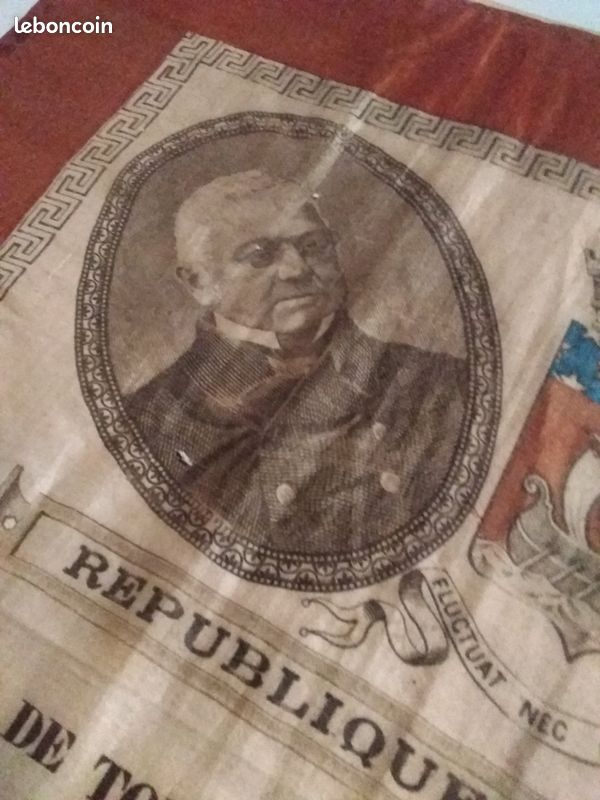 Foulard en soie Manifeste des 363 députés républicains XIXe