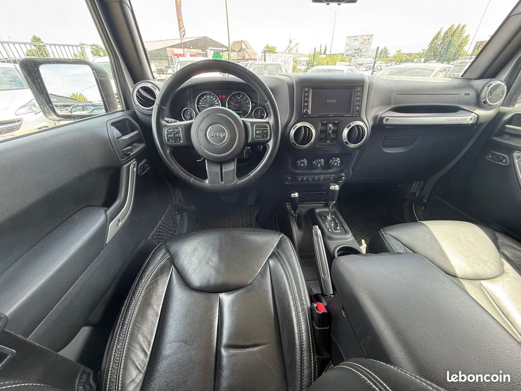 JEEP WRANGLER 3.6 285CH UNLIMITED SAHARA-MARCHE PIED ELEC-LIGNE A CLAPET-TREUIL-SIÈGES CHAUFFANTS AV- ATTELAGE-GPs (image 17)