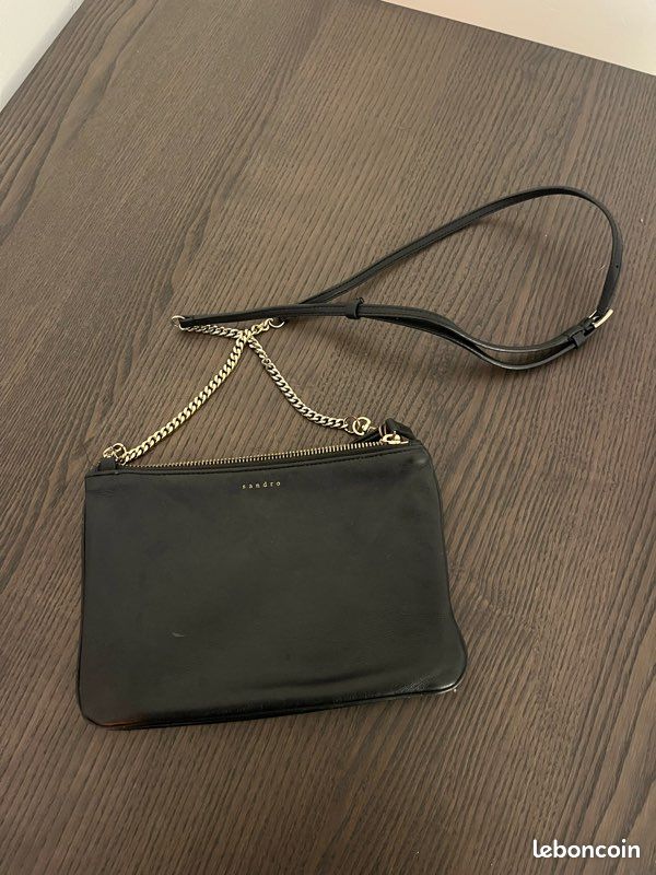 Sac bandoulière noir Sandro Accessoires Bagagerie
