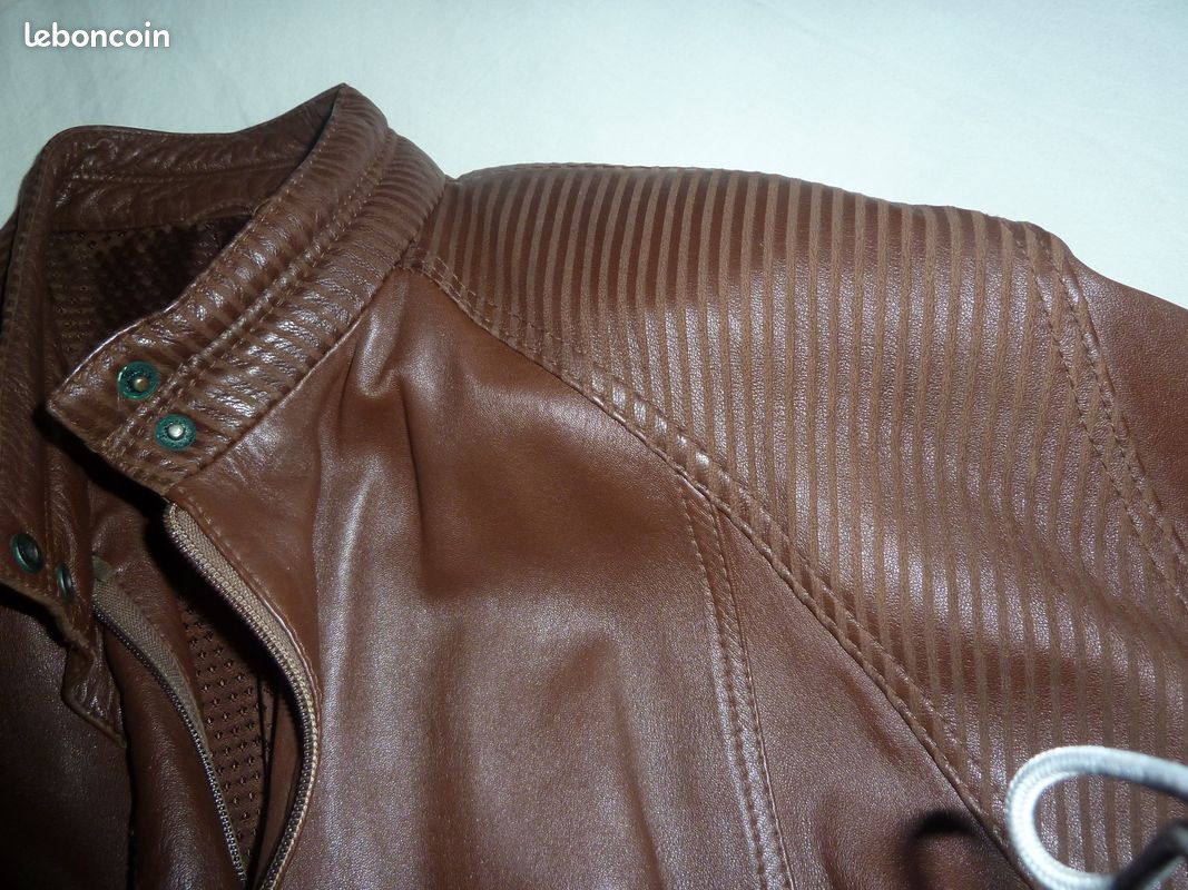 Blouson cuir 40/42 femme (image 2)