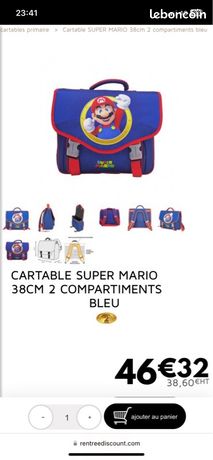 Bag Cartable Mario Cp Super Mario Bros School Bag 38 Cm