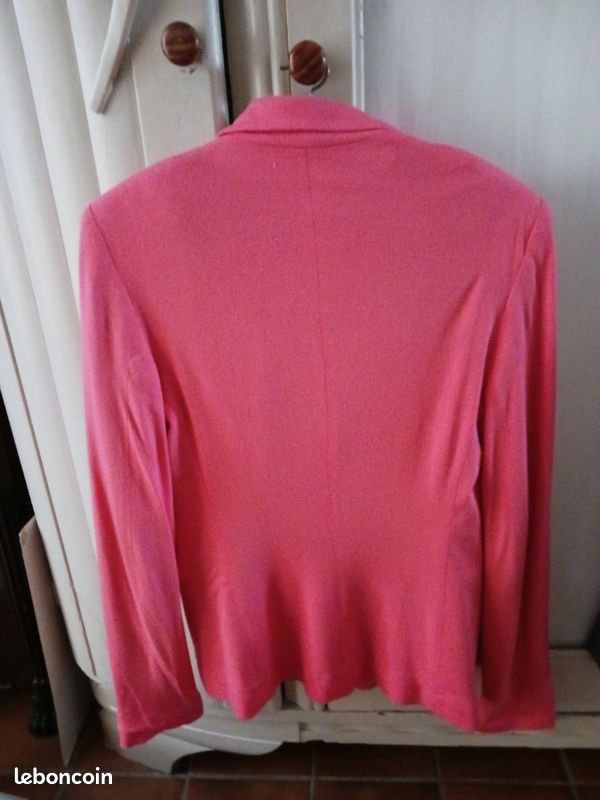 Blazer Rose Taille 38 - Occasion Très Bon état - Style Vintage Décontracté