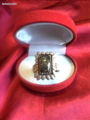 Magnifique bague argent 925 et ambre verte (image 3)