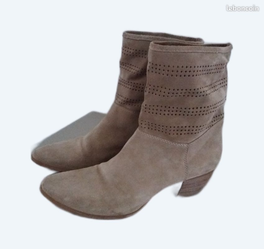 Bottines VIC en daim Pointure 40 (image 1)