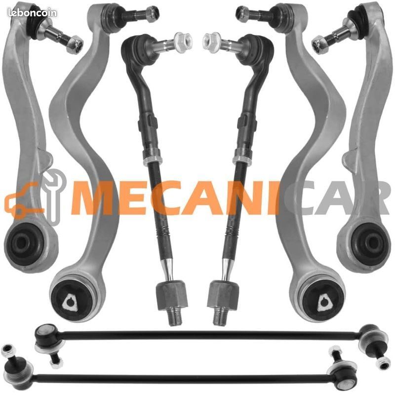 Lot outillage spécialisé et kit montage pro suspension train avant triangle bras rotule biellette barre stabilisatrice pivots de direction (10 pièces) (image 1)