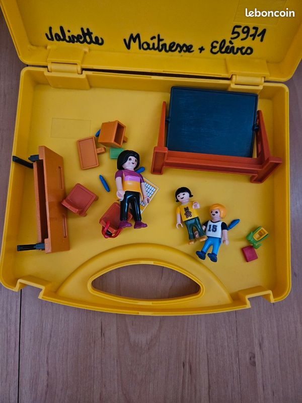 🎀 Valisette maitresse et élèves Playmobil 5971 Jeux Jouets