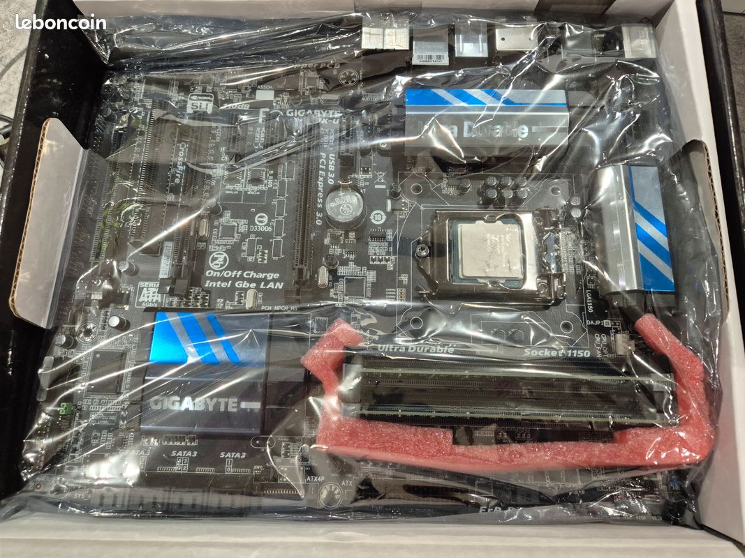 Lot De 3 Cartes Mères Avec RAM, Processeur, GPU + Ventilateurs - Pour Pièces Ou Réparation