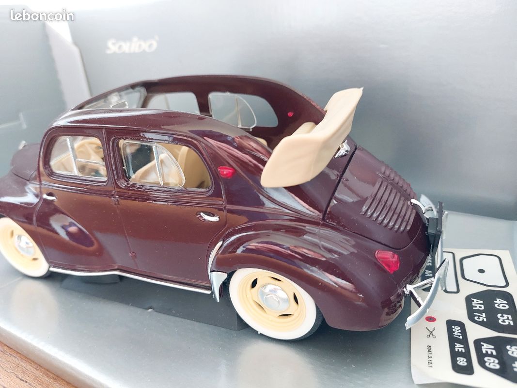 SOLIDO PRESTIGE 8049 Renault 4CV 4th Tour De France Automobile+ box+Stencils £31.90 - UK