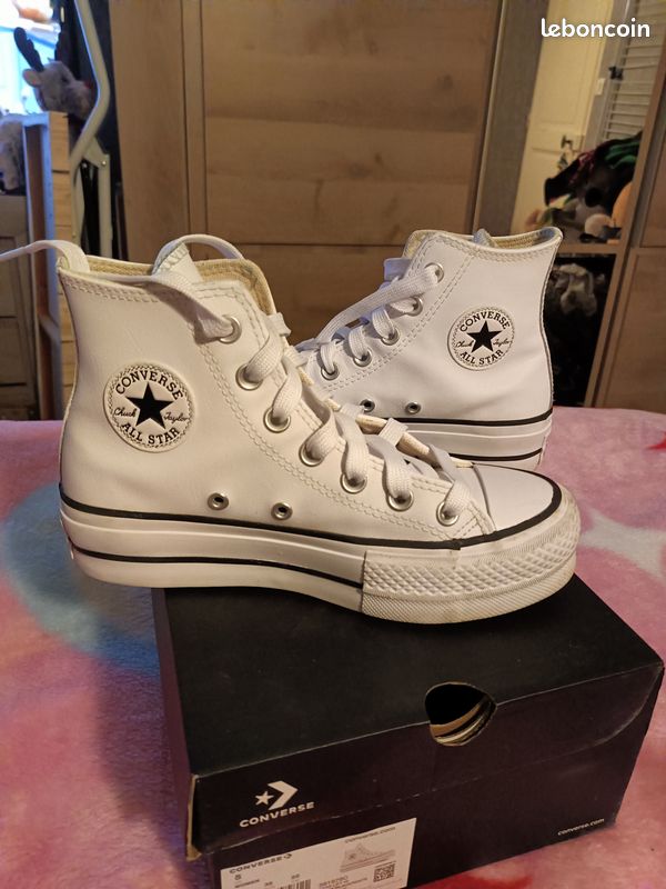 Converse Femme Converses Blanches 35 Converse Basse Converse - Main Image