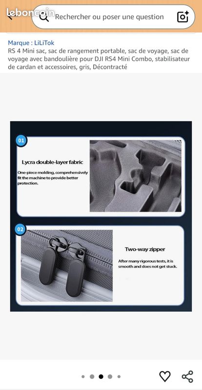 YOSOO Pour étui De Transport DJI RS3 Mallette De Transport Portable Pour DJI RS3 Sac De