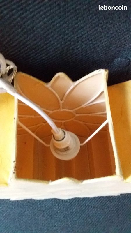 Abat-jour lampe jaune fleur soleil (image 4)