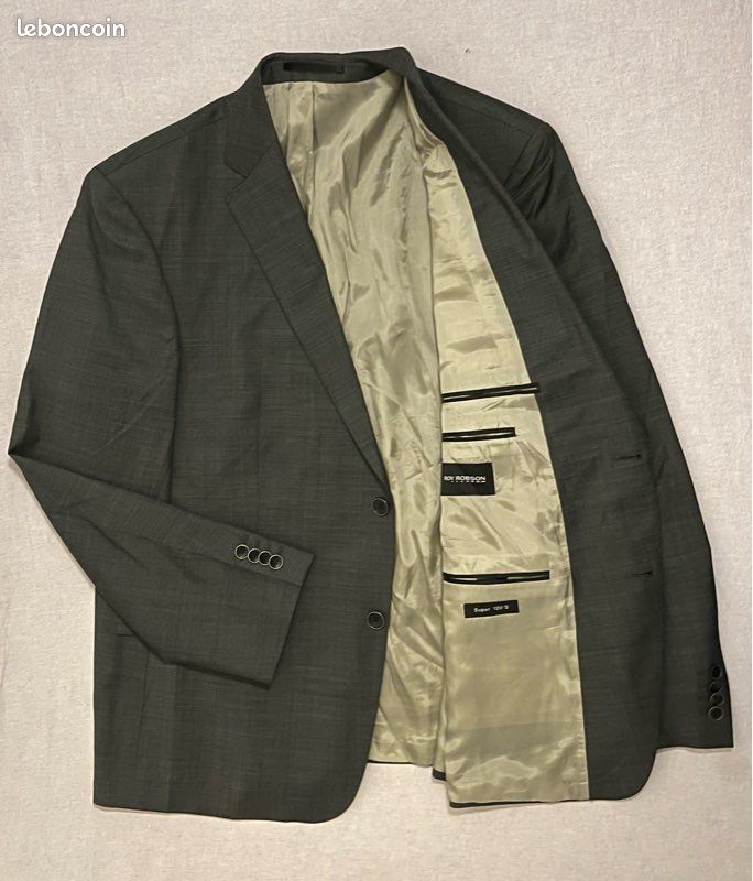 Costume Deux-pièces Roy Robson En Laine - Taille 54, Couleur Marron/gris, Occasion Très Bon état