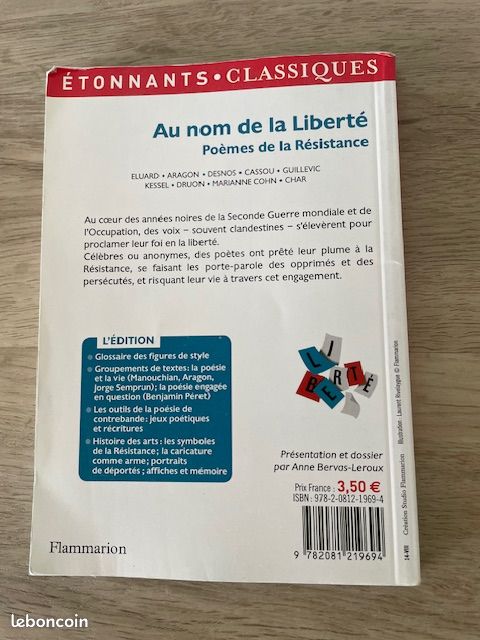Au nom de la Liberté Poèmes de la Résistance (image 2)