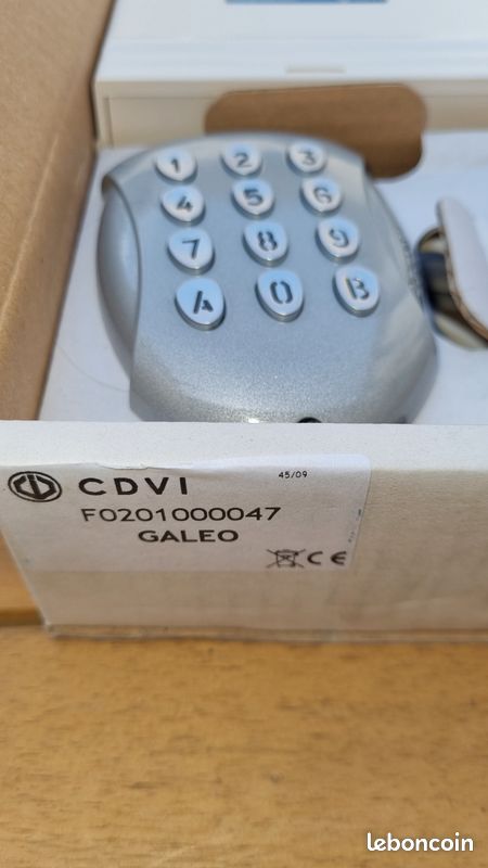 Digicode CDVI Galeo F0201000049 - Occasion Bon état - Jamais Monté