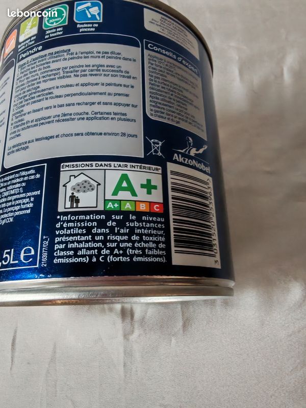 Peinture Dulux Valentine Crème de couleur Vert Céladon SATIN (image 3)