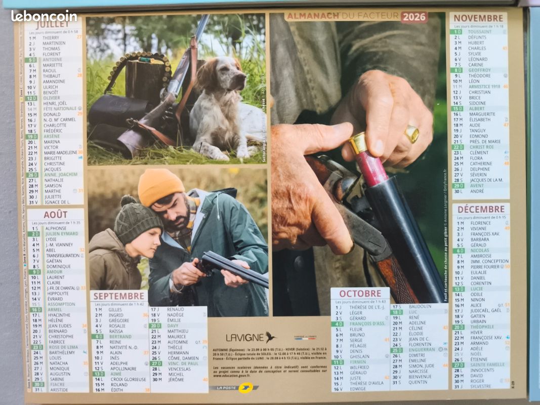 Calendriers Oberthur 2026 (image 5)