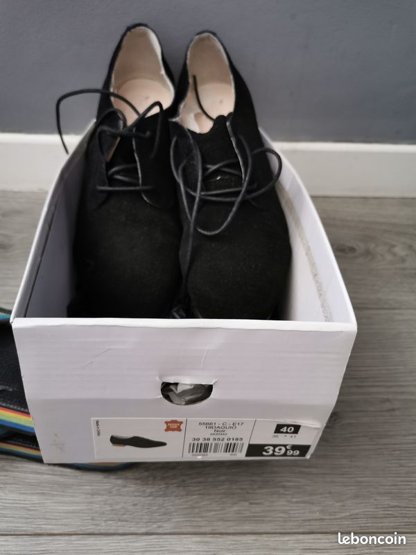 Derbies noir femme (image 1)