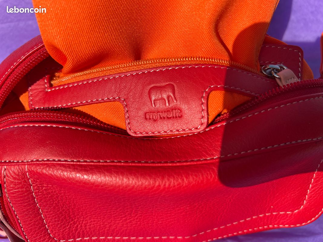 Sac Banane Gola Goodman Relay, Bandoulière Ajustable, Polyester Rouge Orange, Neuf Avec étiquettes