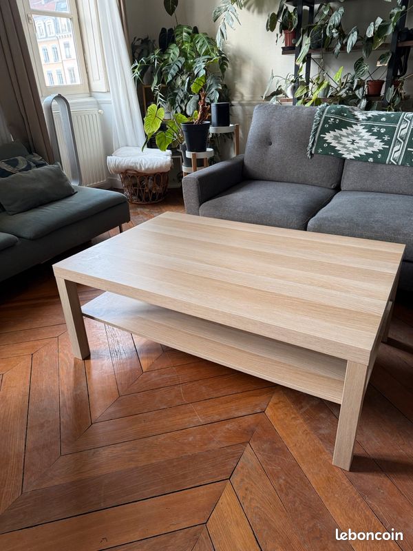 GUTTANE table basse, chêne, 116x39 cm