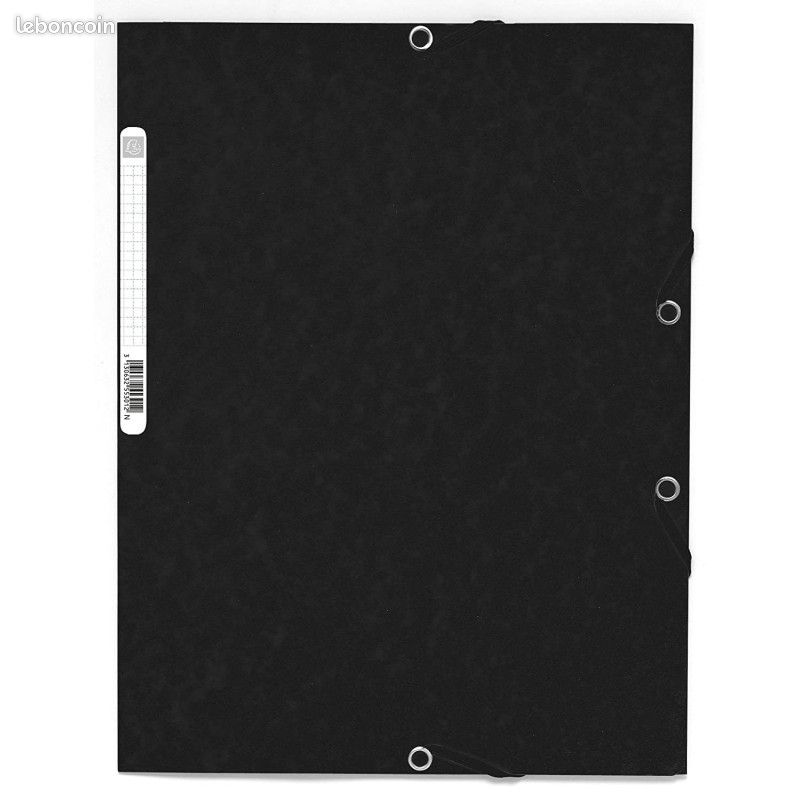 Chemise 3 Rabats Noir - Exacompta (image 1)