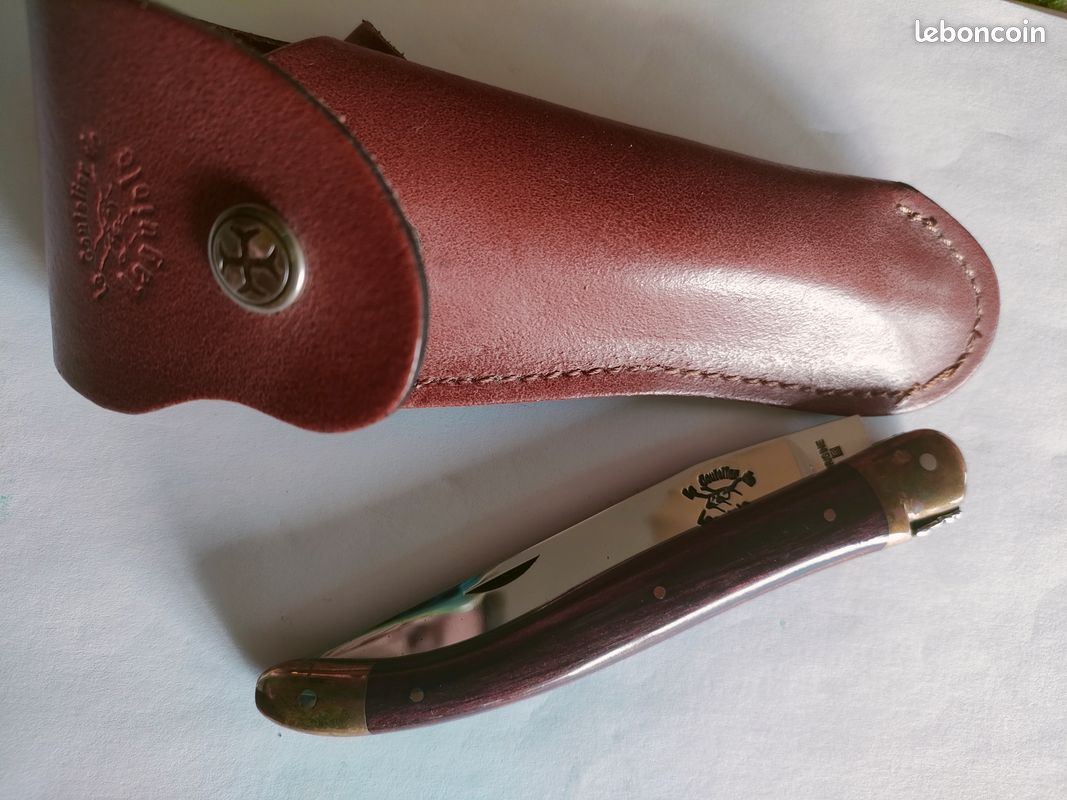 Couteau Laguiole numéroté + étui en cuir (image 4)