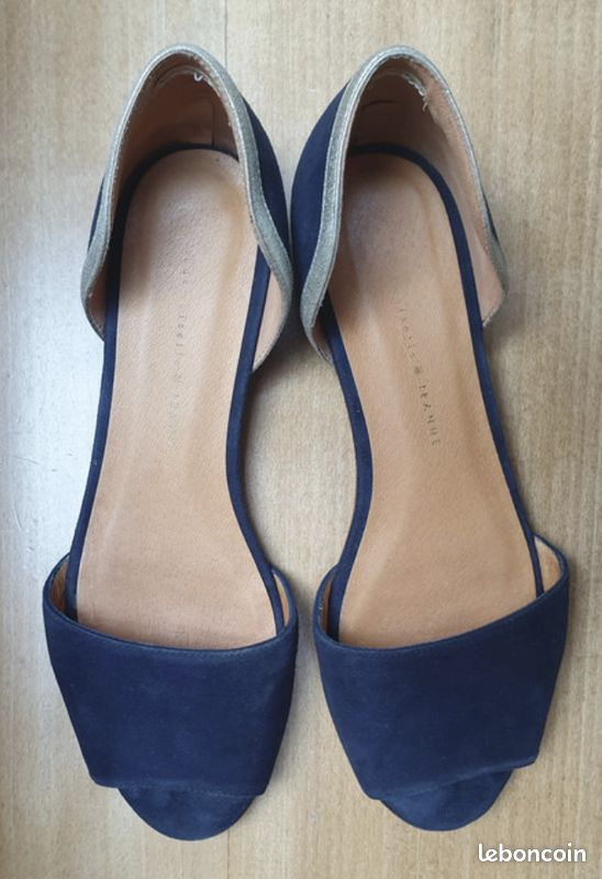 Chaussures plates bout ouvert, 36 Chaussures