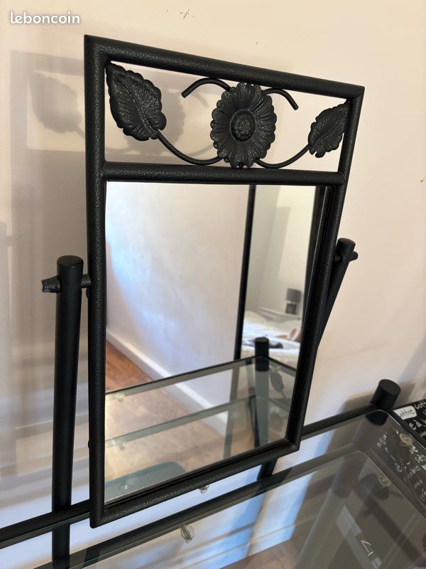 Coiffeuse fer forgé + tabouret (image 5)