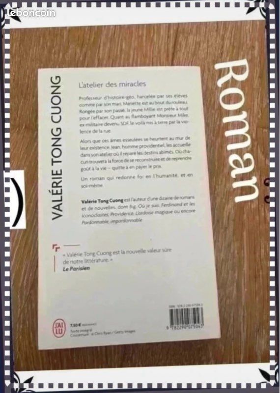 Livre l’atelier des miracles Valérie Tong Cuong (image 3)
