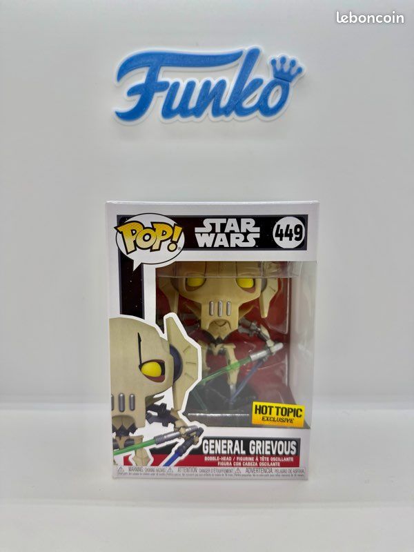 Funko Pop Star Wars General Grievous 449 Hot Topic 🇺🇸 Collection