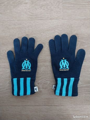 Gants Enfant Olympique De Marseille – Collection Officielle, Acrylique, Made In France, Taille Enfant – Pour Supporter Le Club