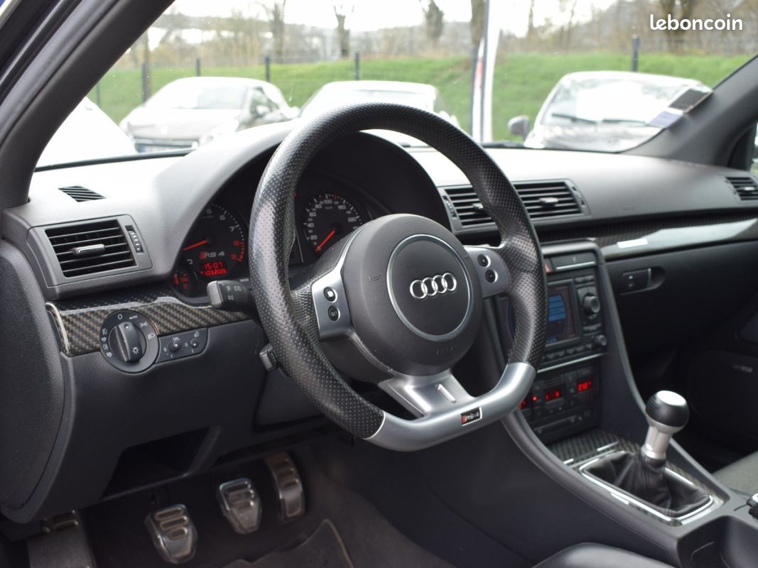 Audi rs4 avant b7 4.2 v8 420cv quattro bvm6 / pack f1 / pack carbone / disques ceramique / systeme bose (image 12)