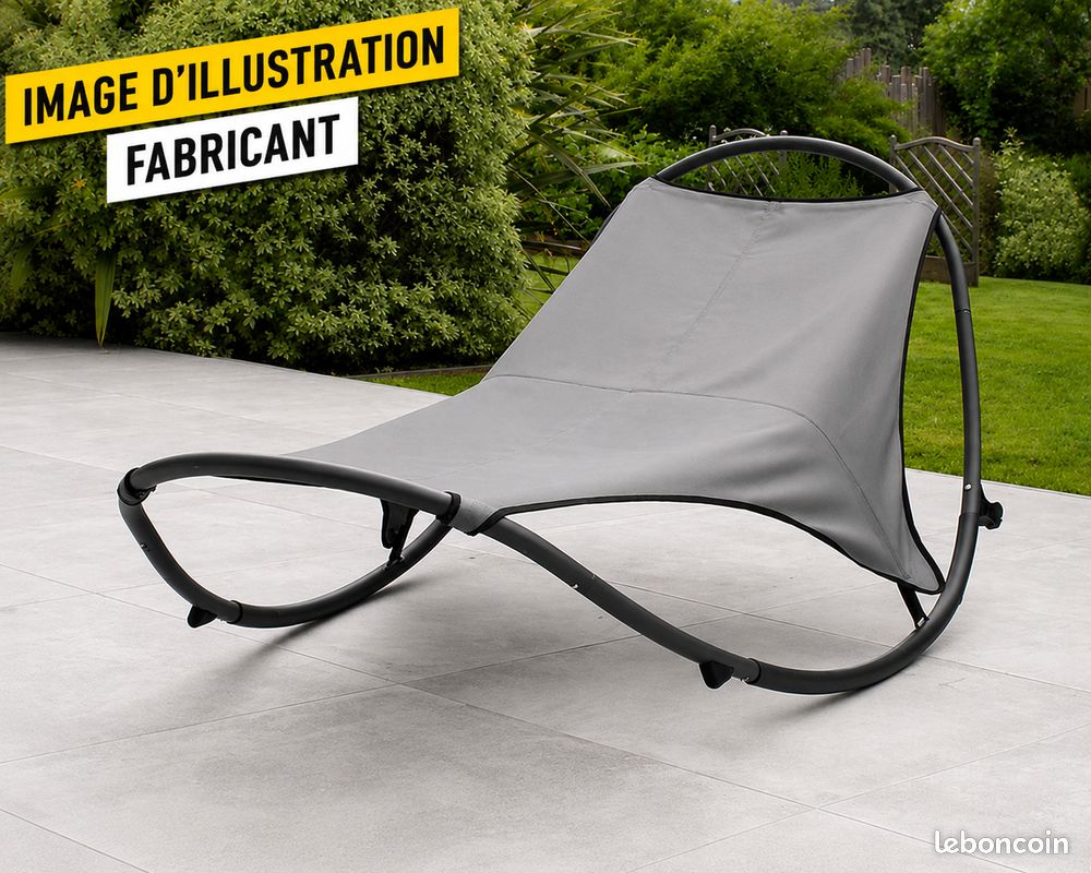 Chaise longue à bascule DCB Garden HENDAYE neuve – HENDAYE-CL (image 1)