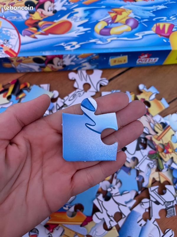 Puzzle Disney double face Mickey Minnie Dingo 108 pièces jouet enfants garçons filles 3 ans 100 (image 2)