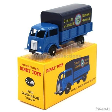 Dinky Toys 25JB F Ford camion plateau baché SNCF chemin de fer